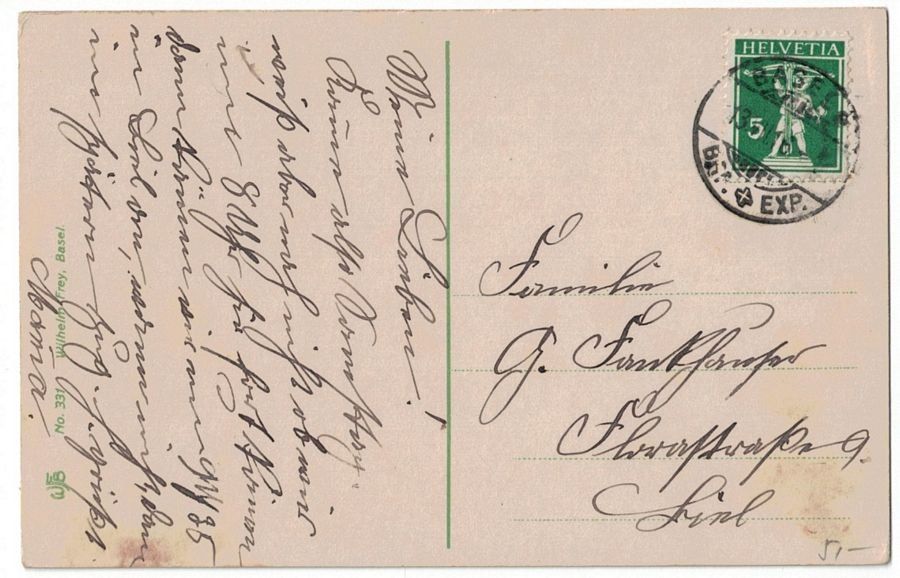 Cartoline postali: Basel, Centralbahnhof, Trams, gelaufen 1916 – Usato da Frauenfeld venduto da POML 1