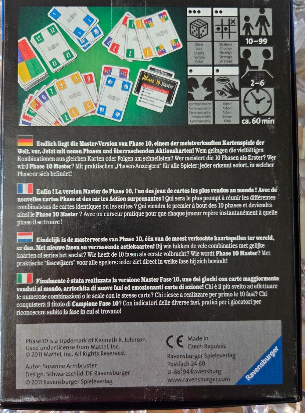Ravensburger Jeux: Kartenspiel Phase 10 Master – Neuf avec emballage d'origine à Gossau SG par tenerife11 1