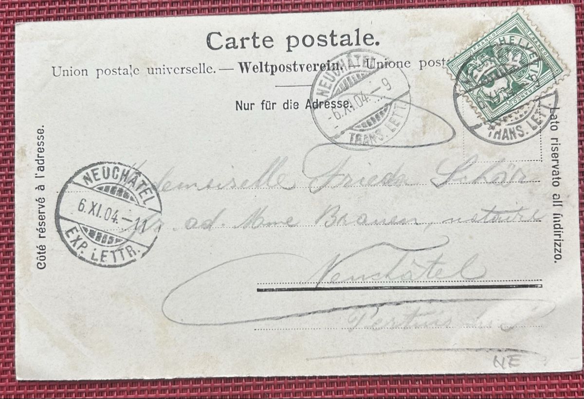 Cartoline postali: Rue à Valangin – Usato da Horw venduto da Tellbub 1