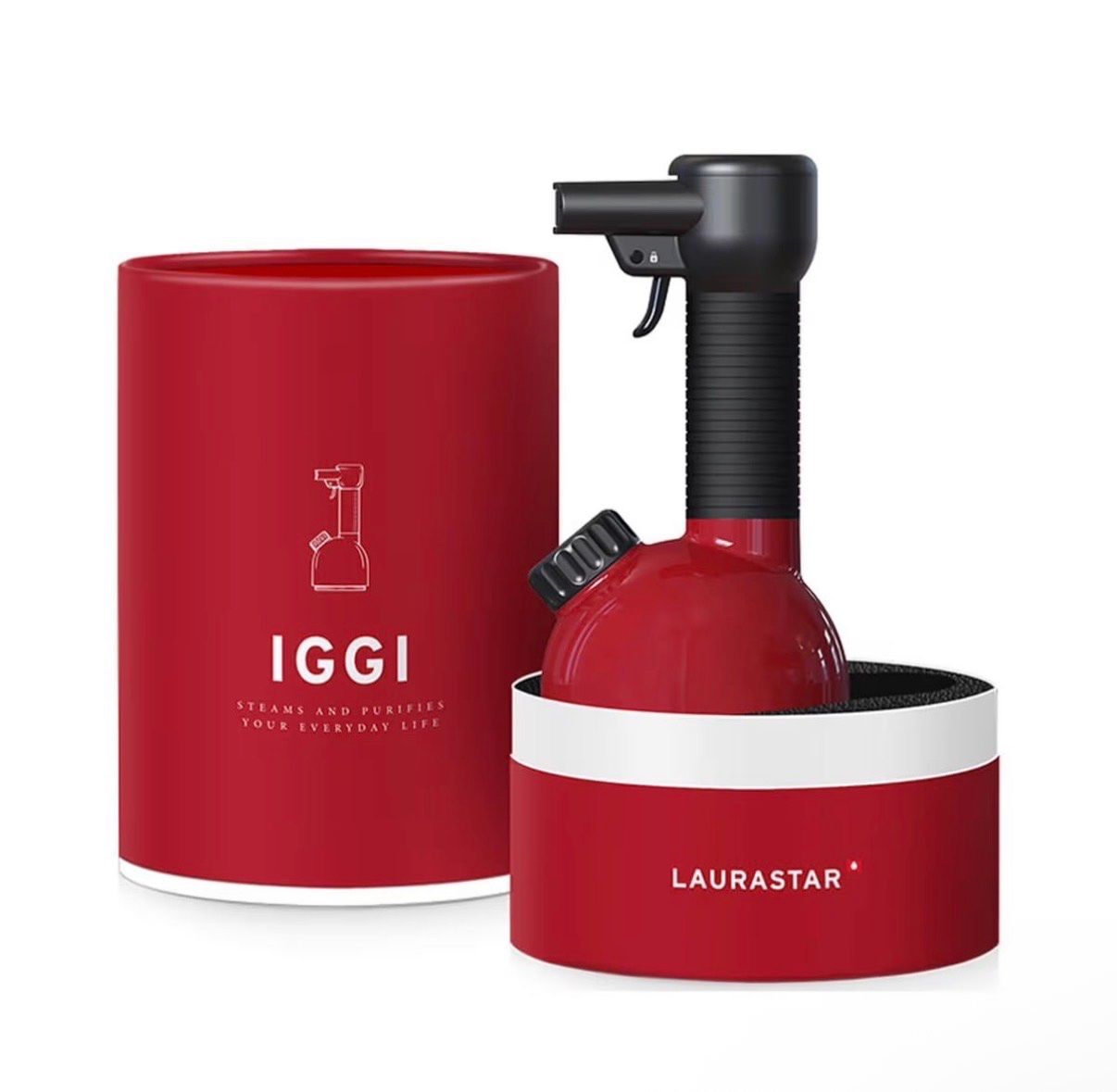 Pulitori a vapore: Laurastar IGGI Steamer Roter Handdampfreiniger Neu – Nuovo e nell'imballaggio originale da Bauma venduto da athena00