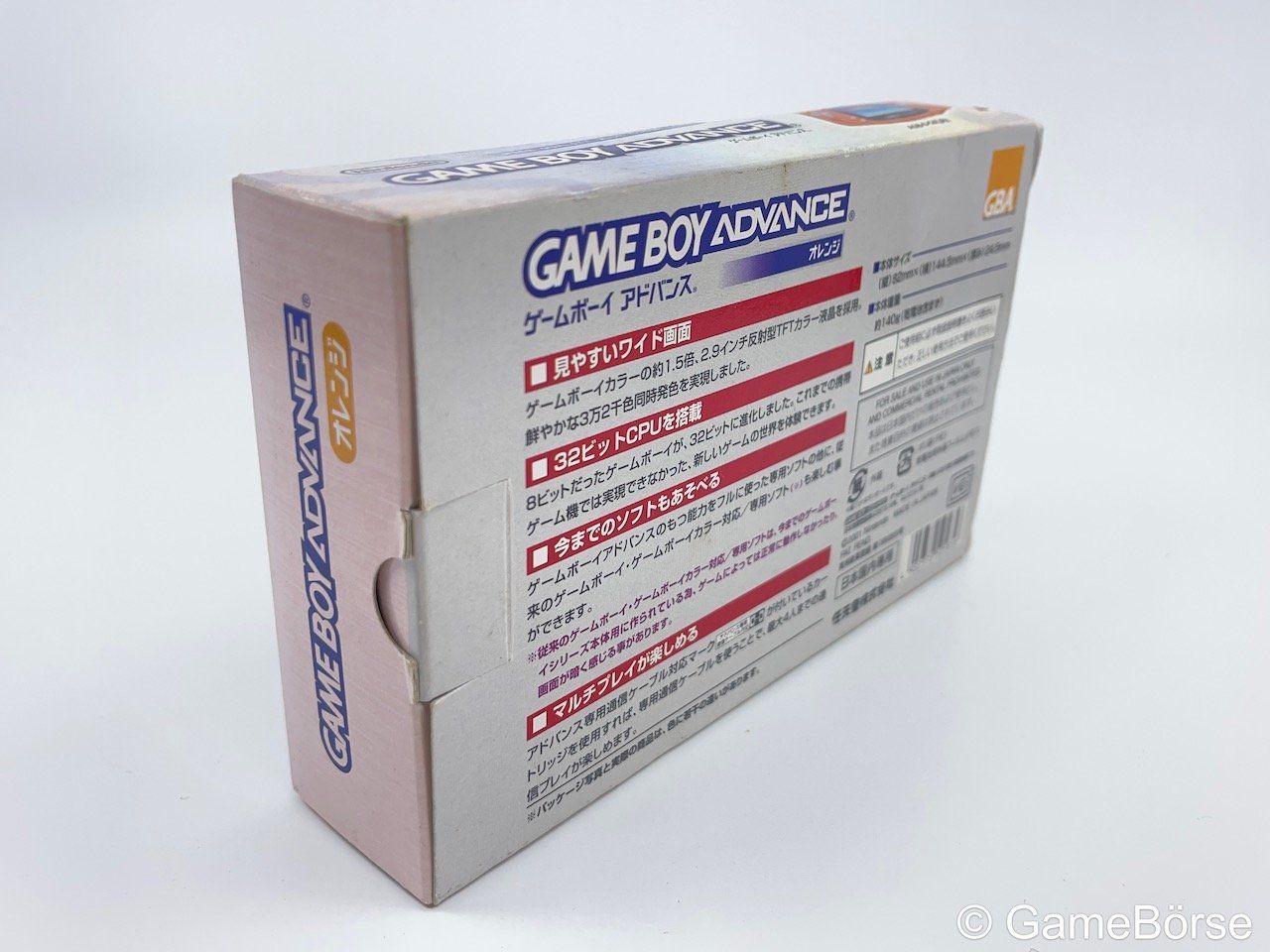 Nintendo Console: GBA Nintendo Gameboy Advance Orange mit OVP CIB – Usato da Stettfurt venduto da GameBoerse 1
