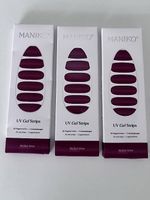 UV Gel Strips de chez Maniko (mulled vine)
