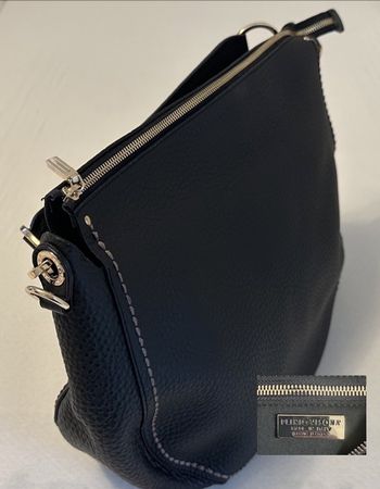 Plinio Visona Milano Ledertasche, neu, schwarz 🖤