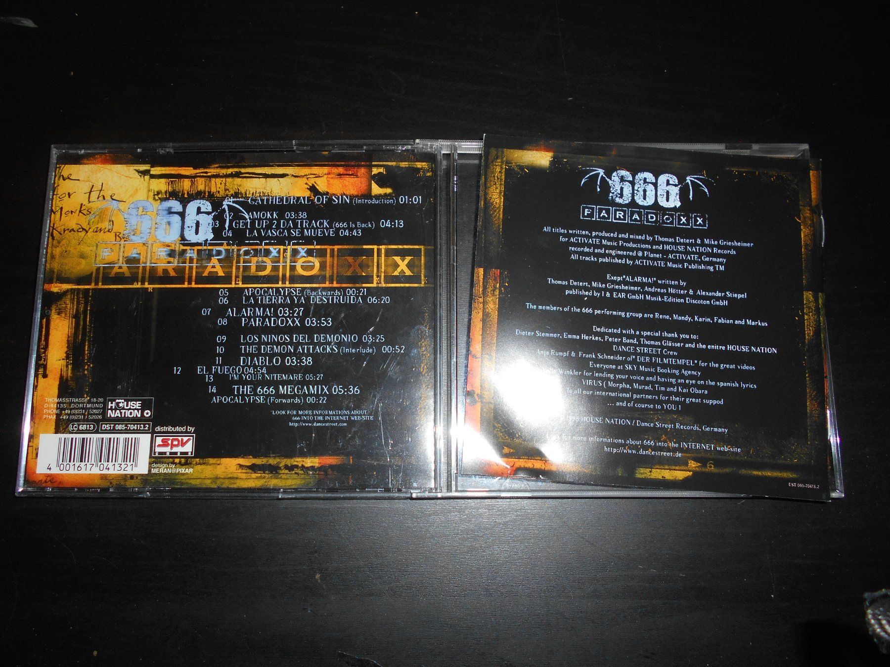 CD: 666 – Paradoxx / 1998 – Usato da Aarberg venduto da witchhunter01 1