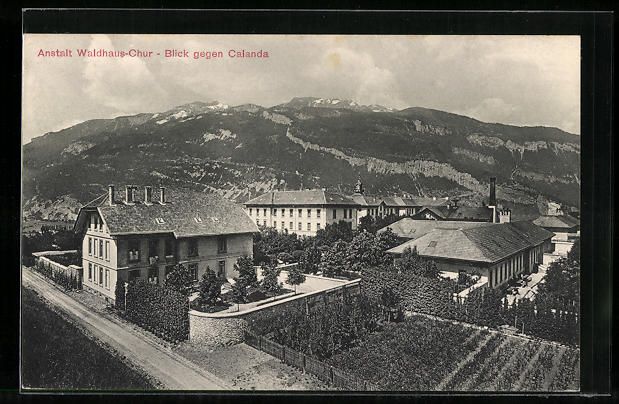 Cartes postales: Chur, Anstalt Waldhaus-Chur mit Calanda  – D'occasion à Berlin par bartko-reher