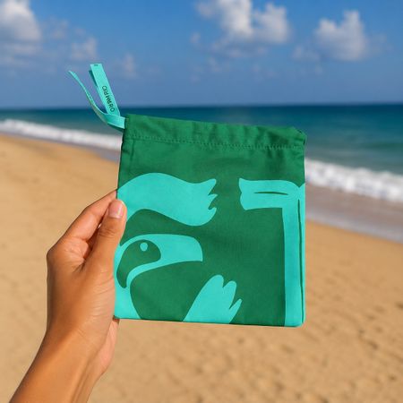 Pochette Farm Rio neuve bleue verte