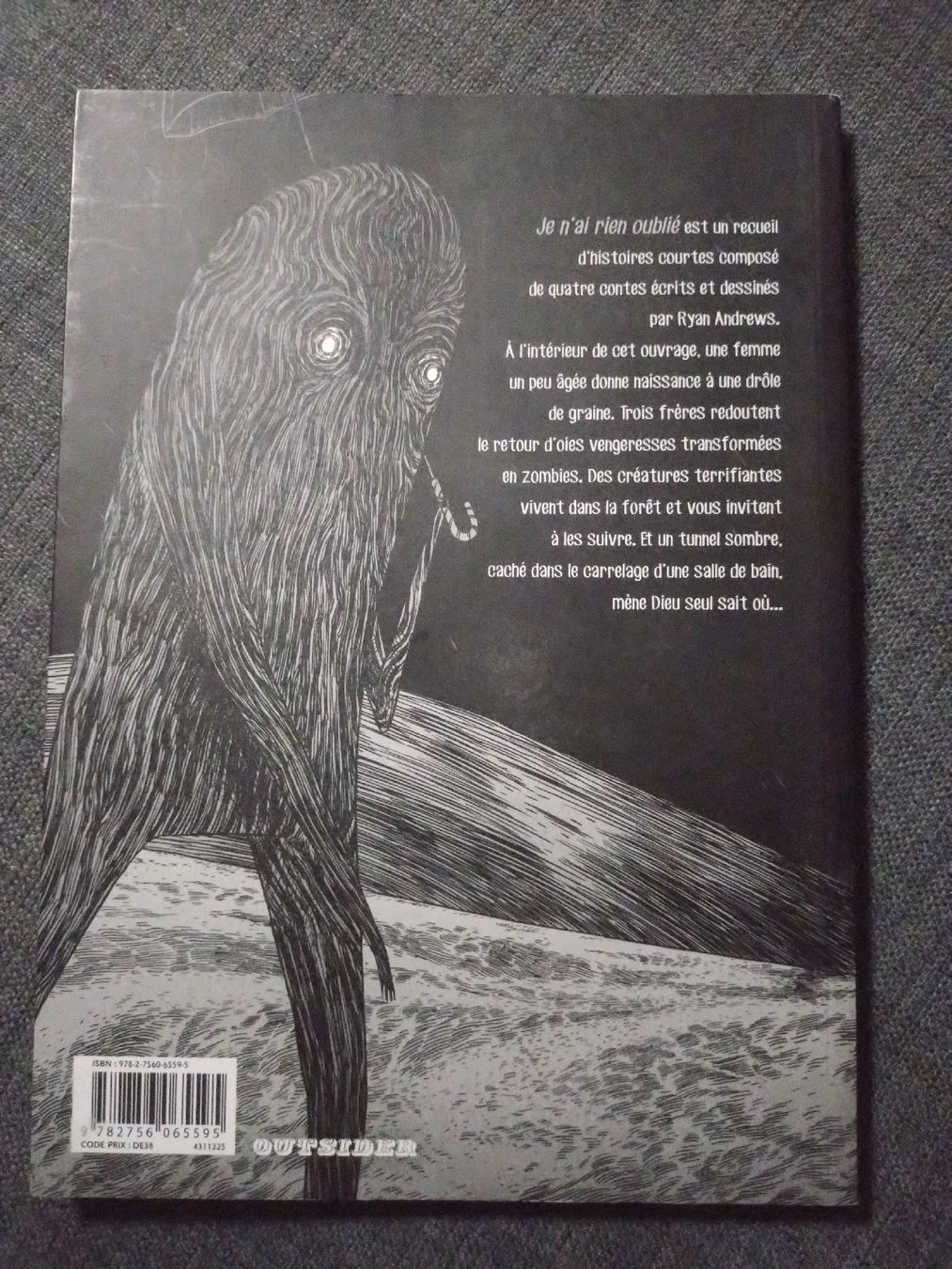 Comics: BD "Je n'ai rien oublié" Ryan Andrews, EO – Gebraucht aus Farvagny-le-Grand von LaCaverne 1