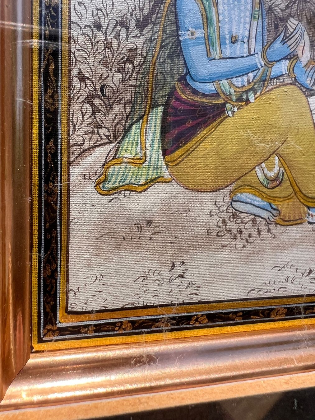 Gemälde: Krishna & Radha miniature art – Gebraucht aus Lausanne von NYC67 8