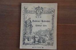Baden Badener Kalender oder richtiger Bote 1914 108 Seiten