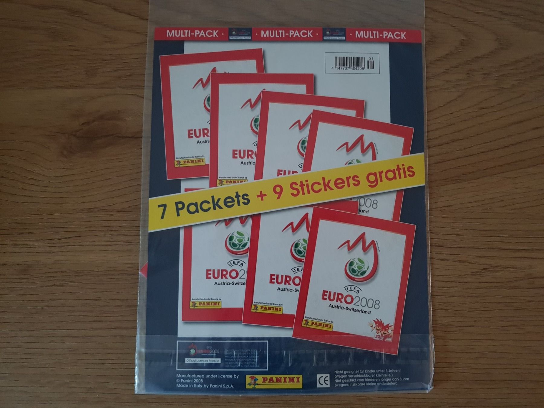 Panini Carte collezionabili: Panini EURO 2008 Multipack - 7 Tüten + 9 Sticker Bogen – Nuovo e nell'imballaggio originale da Nürensdorf venduto da spartacus64 2