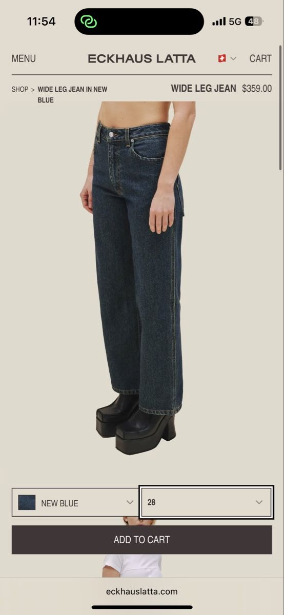 Jeans: ECKHAUS LATTA jeans – Nuovo e nell'imballaggio originale da Zürich venduto da Hanna-Hadorn