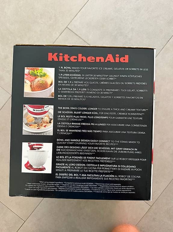 Elettrodomestici da cucina: Sorbetière KitchenAid pour Robot Pâtissier – Usato da Lausanne venduto da yduchech 1