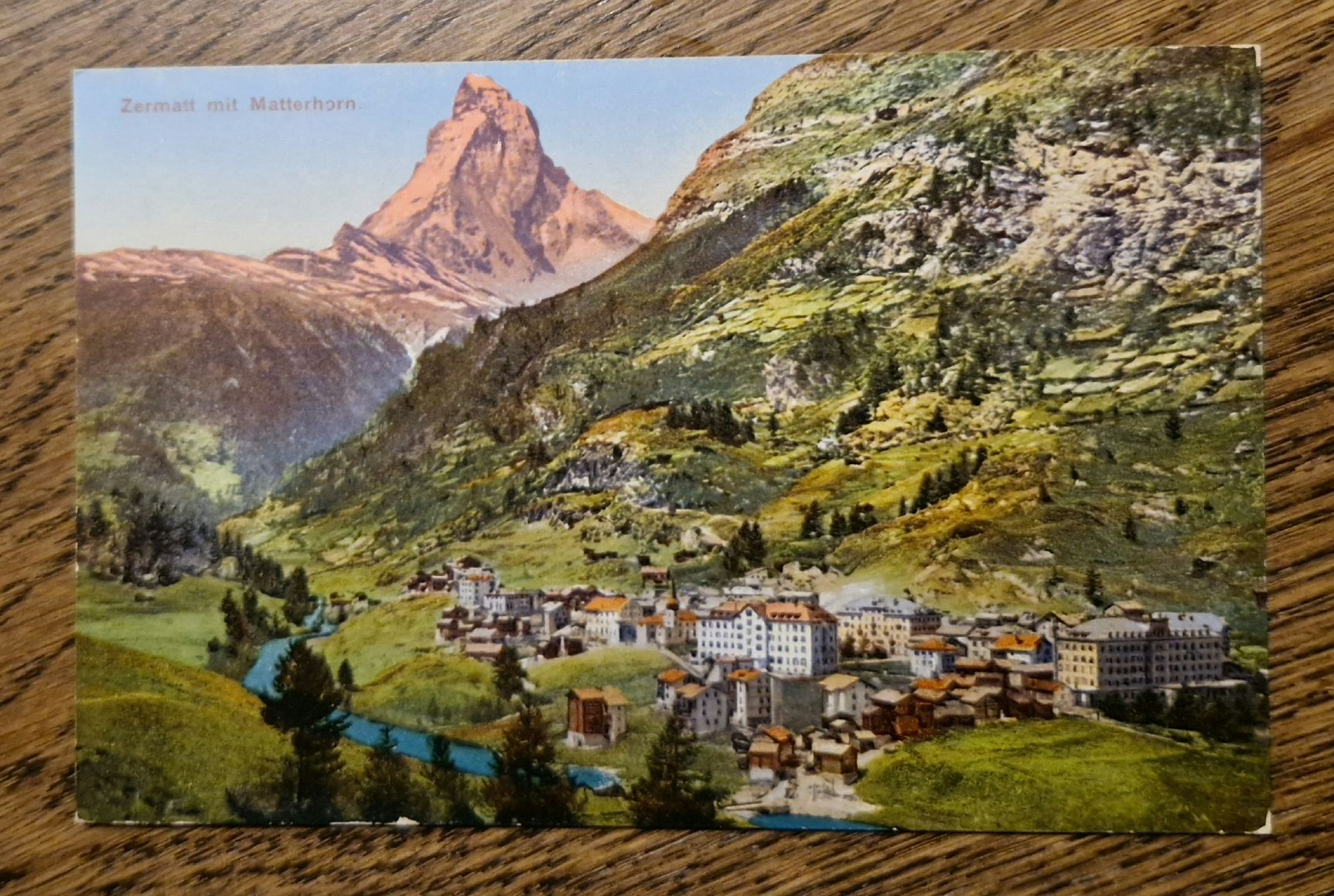 Cartoline postali: Zermatt mit Matterhorn – Usato da Ebikon venduto da Donar50