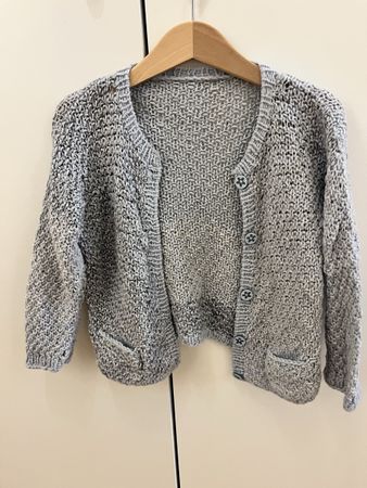 Strickjacke Wolle gestrickt mit Knöpfen guter Zustand
