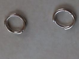 2 Creolen Ohrhänger 925 Silber 1,1gStk.