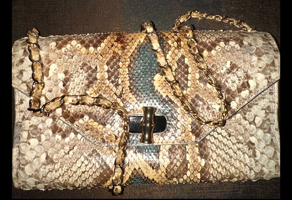 Altro in  Abbigliamento & Accessori: Rare Genuine Python Leather Bag | Vintage Editorial Piece – Usato da Zürich venduto da Souljunic 1