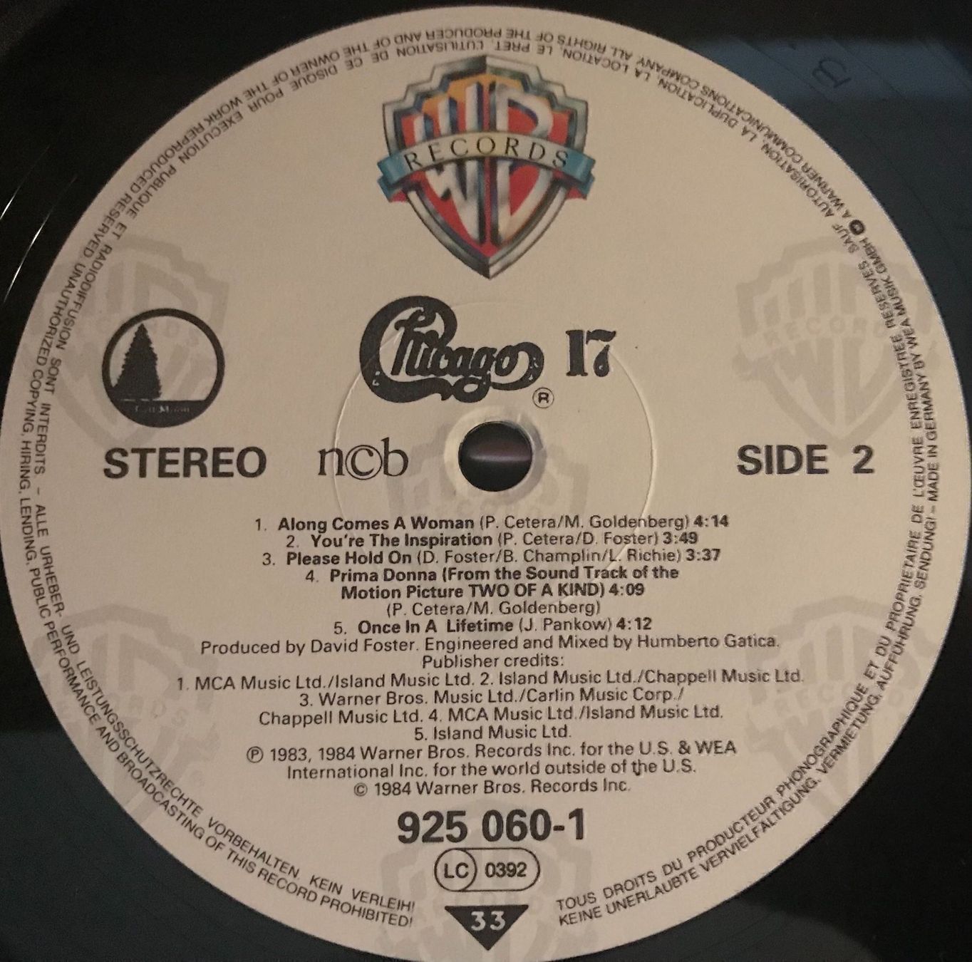 Schallplatten: CHICAGO - 17 - 33 Tours – Gebraucht aus Bussigny von vinyl-pas-cher 3