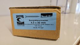 1000St. Makita Spanplatten Schrauben Magaziniert 4.0 x 30 mm