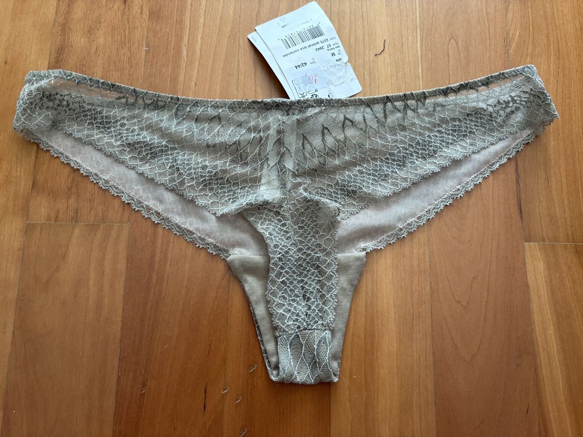Hanro Altra biancheria intima: Hanro neue spitze BH Brief set M 75 D Tier Muster beige – Nuovo e nell'imballaggio originale da Rheinfelden venduto da nad_6hrl 4