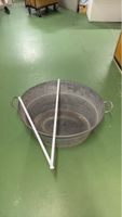 Metallzinkwanne Oval mit Henkeln Zuber