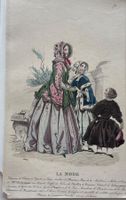 Antike Lithographie, Mode, Paris, um 1840