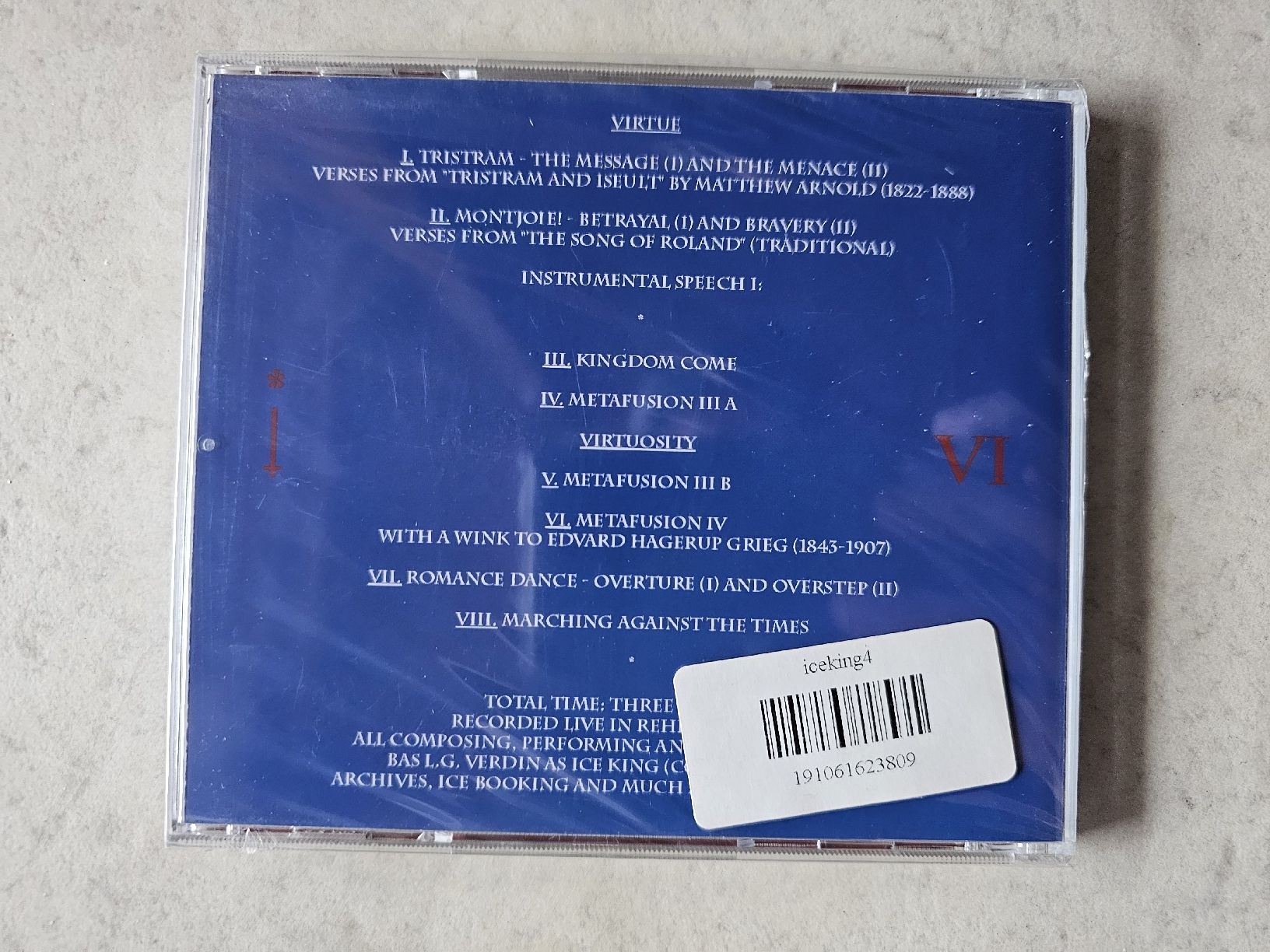 CDs: Ice King  -  Virtue Virtuosity  /  Fabrikneu – Neu und originalverpackt aus Schneisingen von backstore24 1