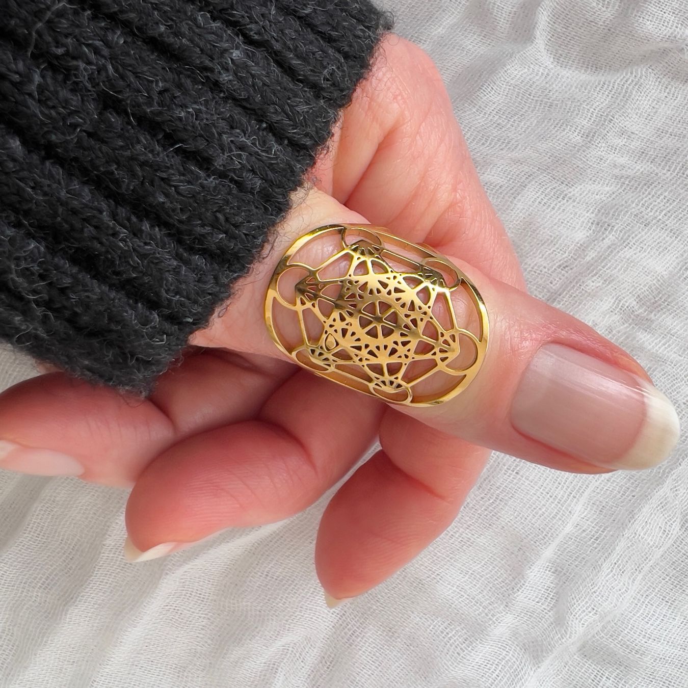 Anelli: Bague en acier inox Metatron - Metatron ring – Nuovo (secondo la descrizione) da Pully venduto da sunaddict 3