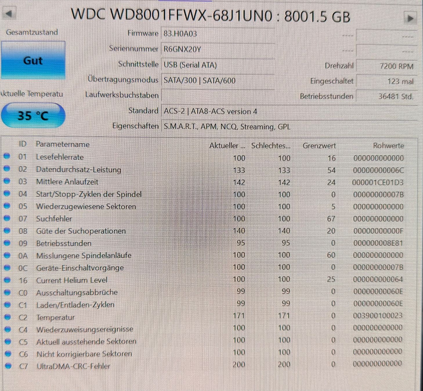 Western Digital Disques durs: 8TB WD Red Pro HDD – D'occasion à Heerbrugg par predch 2