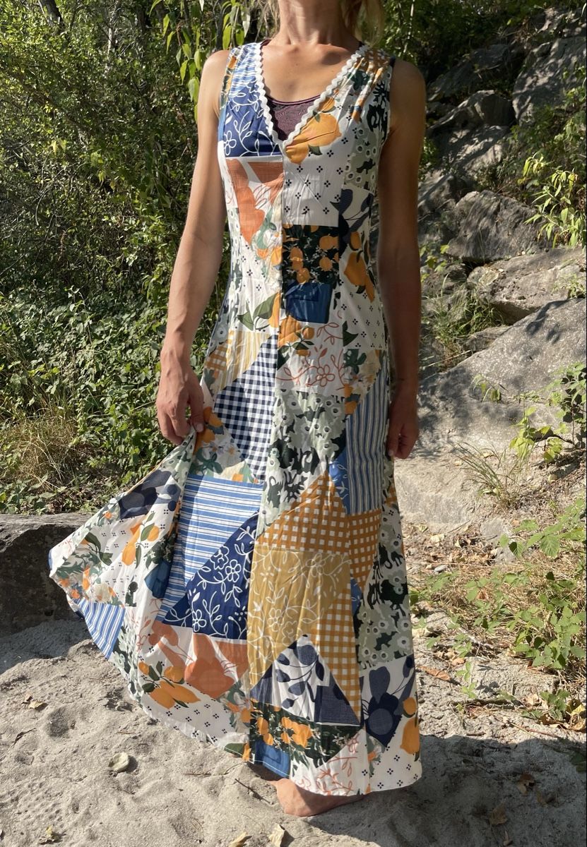 Vestiti: Maxi Abito da cocktail-multicolore-tgM/L-nuovo – Nuovo e nell'imballaggio originale da Gordevio venduto da LanaZimm 3