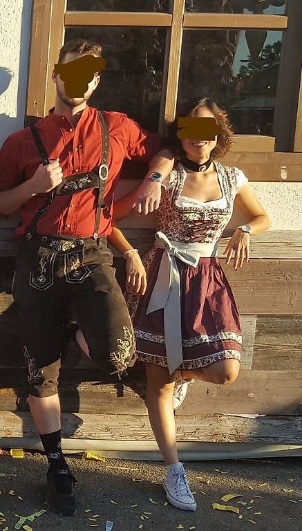 Kleider: Edles Krüger Dirndl Grösse 34 in Bordeaux – Gebraucht aus Gränichen von Caet90 1
