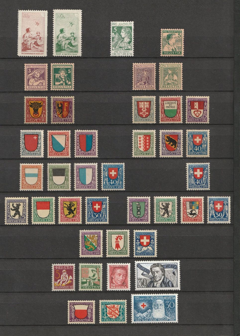 Tutti i francobolli: Pro Juventute 1912 - 1955 - postfrisch – Usato da Basel venduto da chrisKB