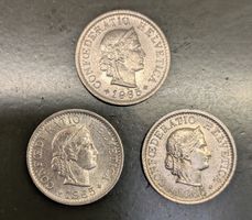 3 x 5 Rappen 1965 vz-unz