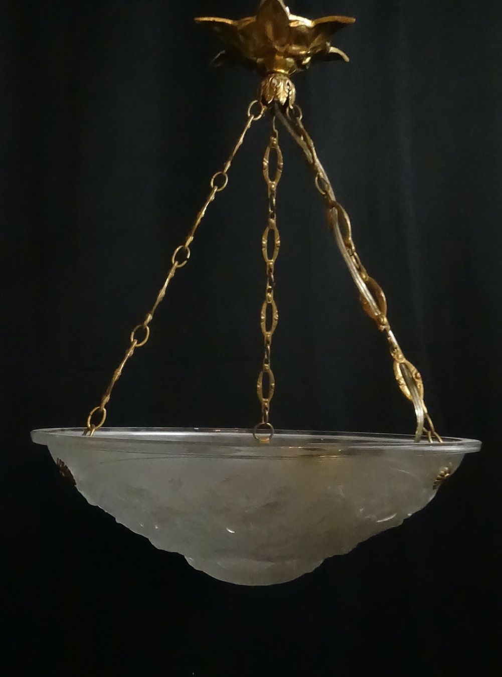 Kronleuchter & Deckenlampen: Antiker Deckenleuchter Art Deco – Gebraucht aus Rumlikon von Ambiente_Brocante 2