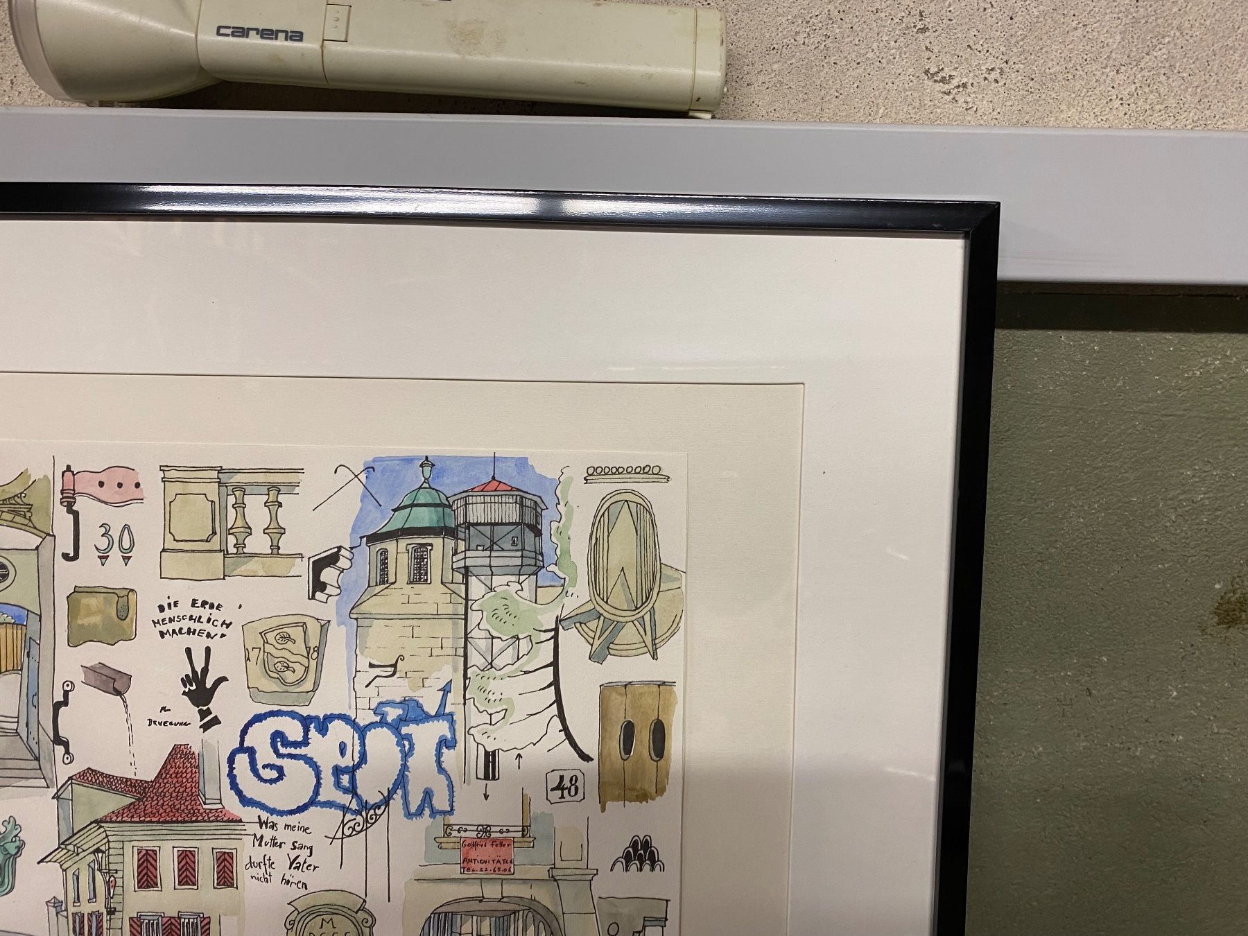 Tableaux: Aquarell Bern Matte 1994 Ingeborg v. Erlach – D'occasion à Hindelbank par brm_72zv 2
