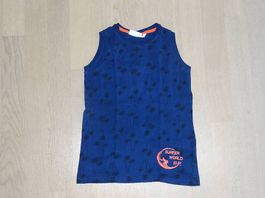 Trägershirt Ärmellos Shirt Unterhemd Gr. 128 Zwillinge
