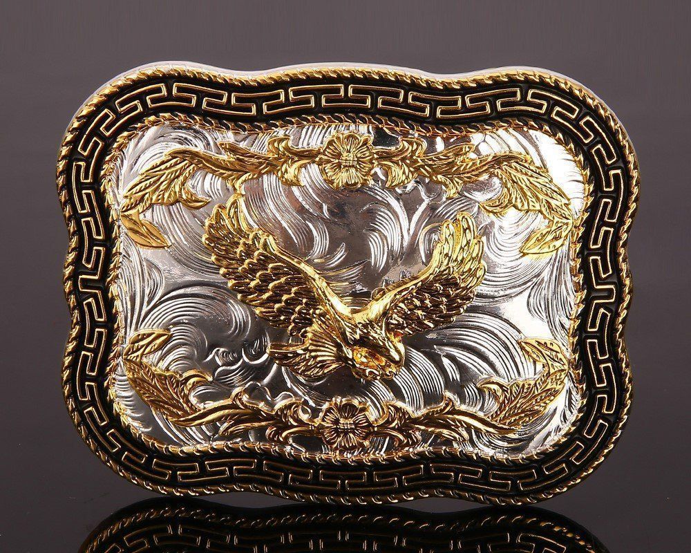 Fibbie per cinture: Metall Gürtelschnalle Golden EAGLE – Nuovo e nell'imballaggio originale da Münchwilen TG venduto da ecudos10