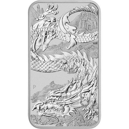 Métaux précieux: 1 Unze Silberbarren - Rectangular Dragon Drache 2023 – Neuf (Voir description) à Obergösgen par Prokofiev 3