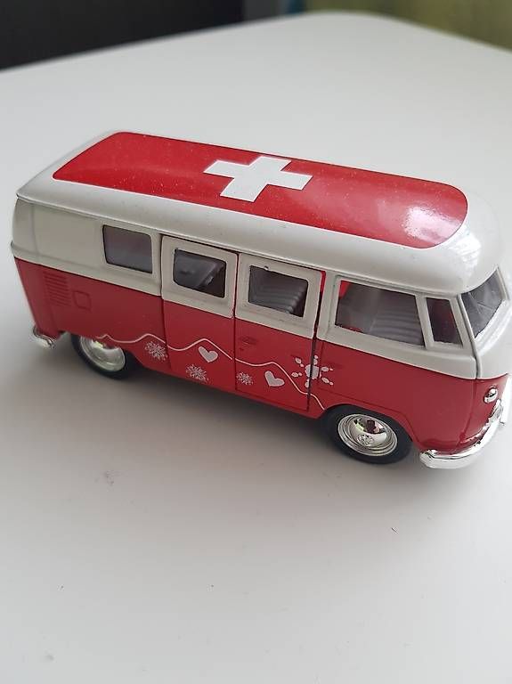 Volkswagen Modellini d'auto: VW Bus. T1 . Greetings .. – Usato da Port venduto da sold54 1