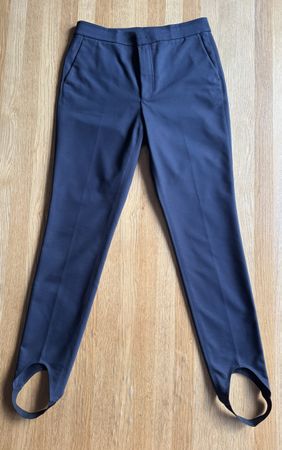 HELMUT LANG BLACK PANTS WITH FOOT STRAPS SIZE 10/38 AS NEW