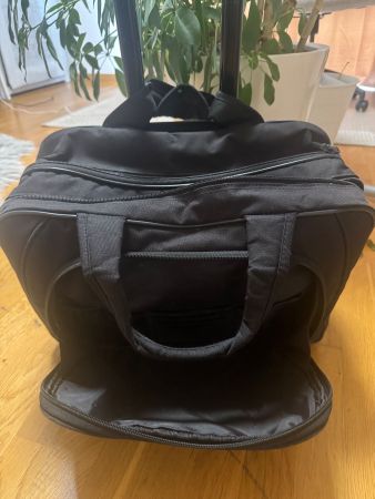 Rollkoffer schwarz Business Trolley Laptopfach Reisetasche