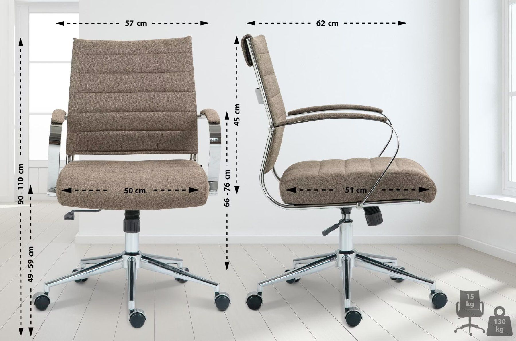 Stühle: Office chair, height-adjustable and swivelling – Neu (gemäss Beschreibung) aus Zürich von mst_a14 2