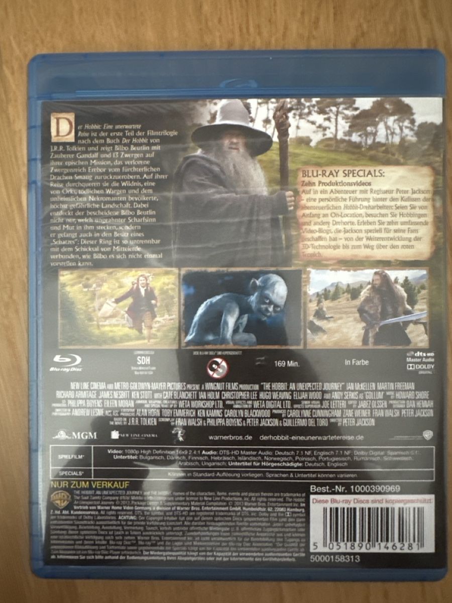 Alle DVDs: Der Hobbit Eine unerwartete Reise Blu-ray – Neu (gemäss Beschreibung) aus Hochdorf von Blitzman83 1