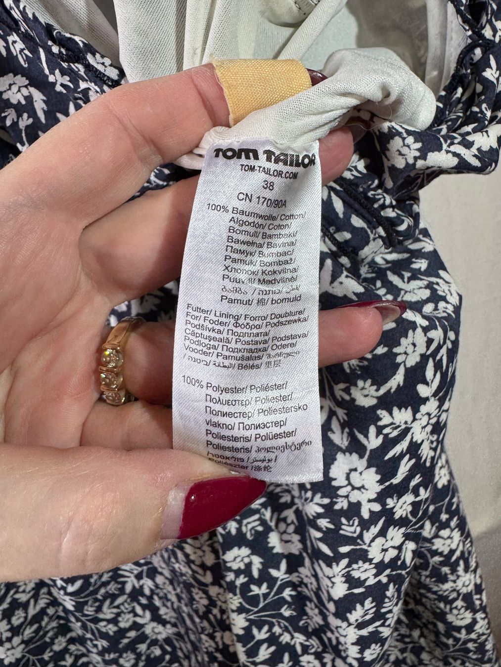 Tom Tailor Vestiti: Kleid von Tom Tailor Gr. 38 100% Baumwolle – Usato da Grosswangen venduto da SALE_SALE_SALE 3