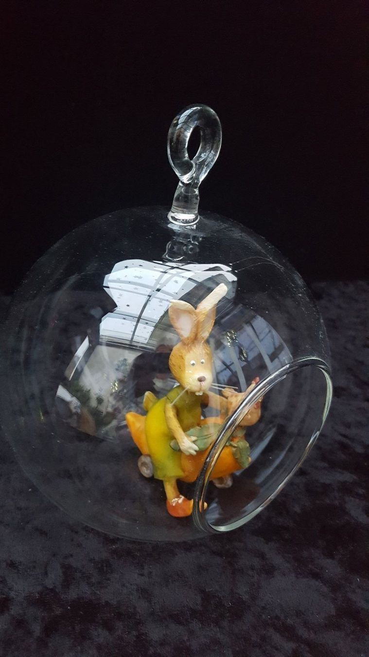 Statuette: Hase in Glaskugel – Usato da Reinach venduto da 3Guggerli 1