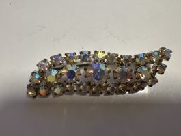 Vintage Strass Brosche Aurora Borealis Irisierend 1950er / 1