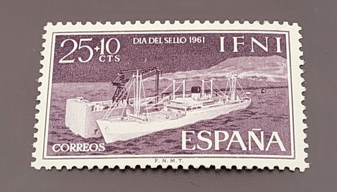 Alle Briefmarken: Ifni 1961 Schiffe alte briefmarke – Gebraucht aus St Gallen von Stampsalshobby