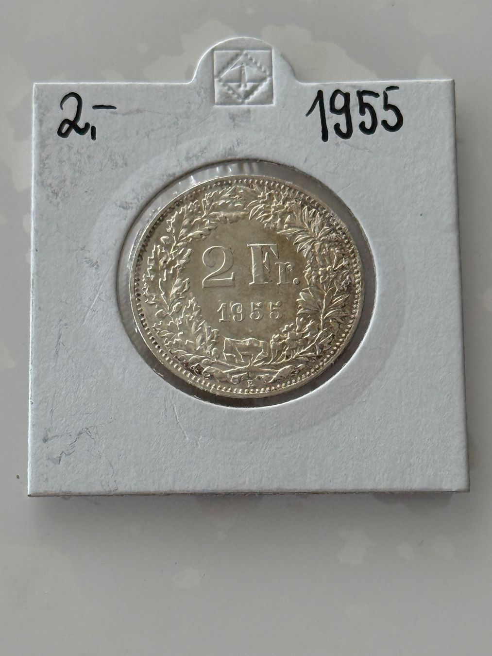 Tutti le monete: 2 Franken 1955  Unz – Nuovo (secondo la descrizione) da Wallisellen venduto da SWISS_SILVER1 1