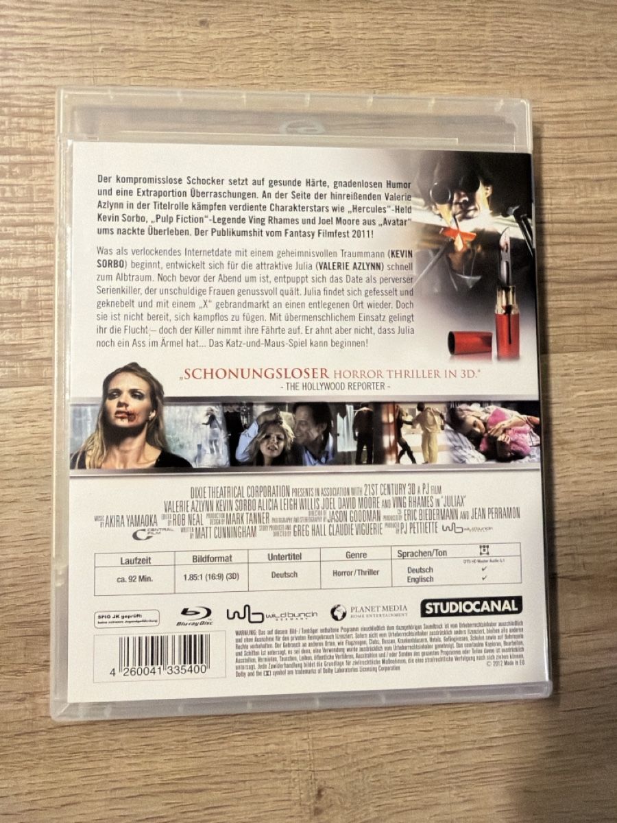 Tutti i DVDs: Julia X (2011,Uncut) 3D BluRay – Usato da Hagendorn venduto da masterchieff 1
