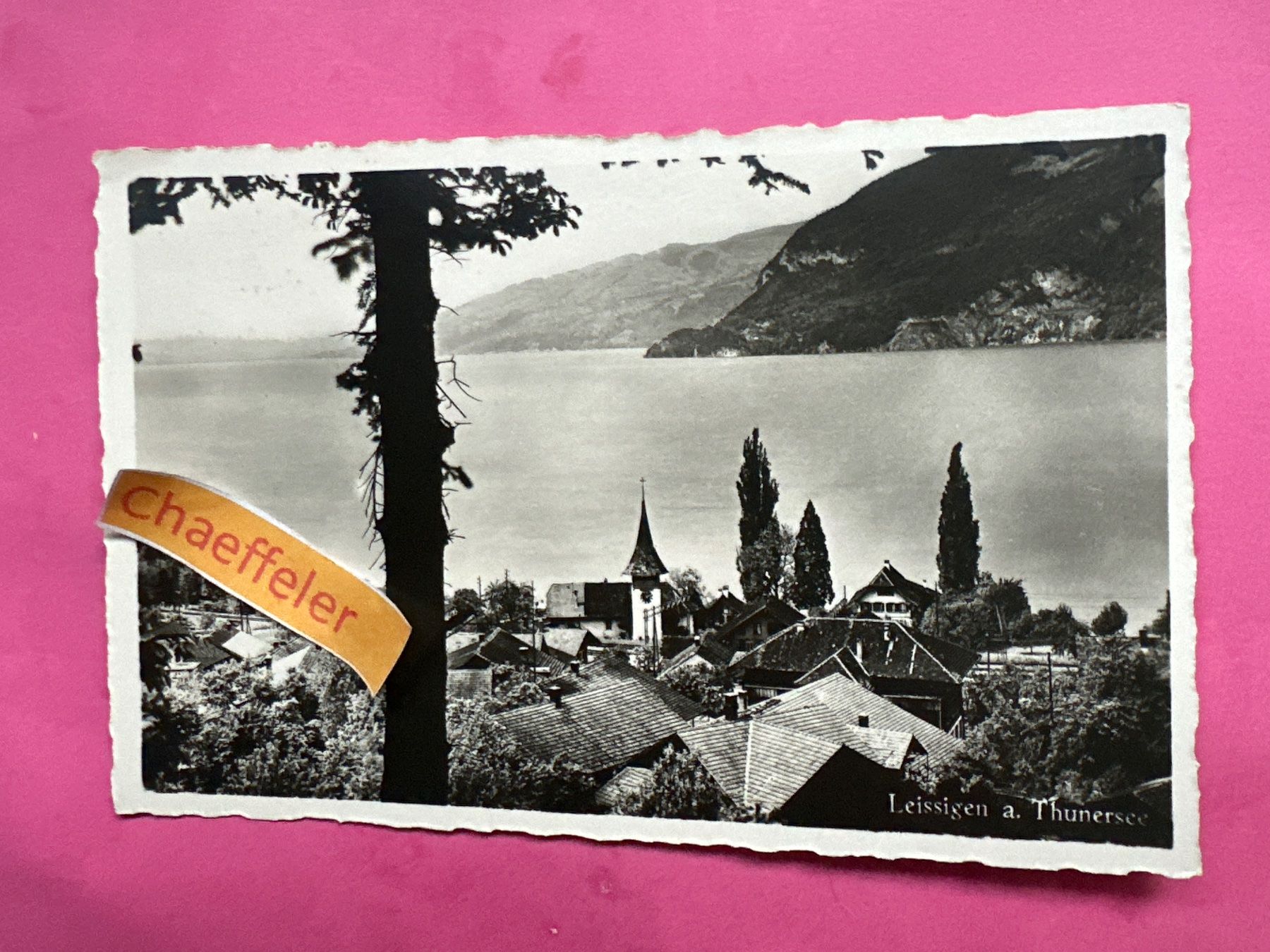 Ansichtskarten: 1933 Leissigen am Thunersee. – Gebraucht aus Zürich von Chaeffeler