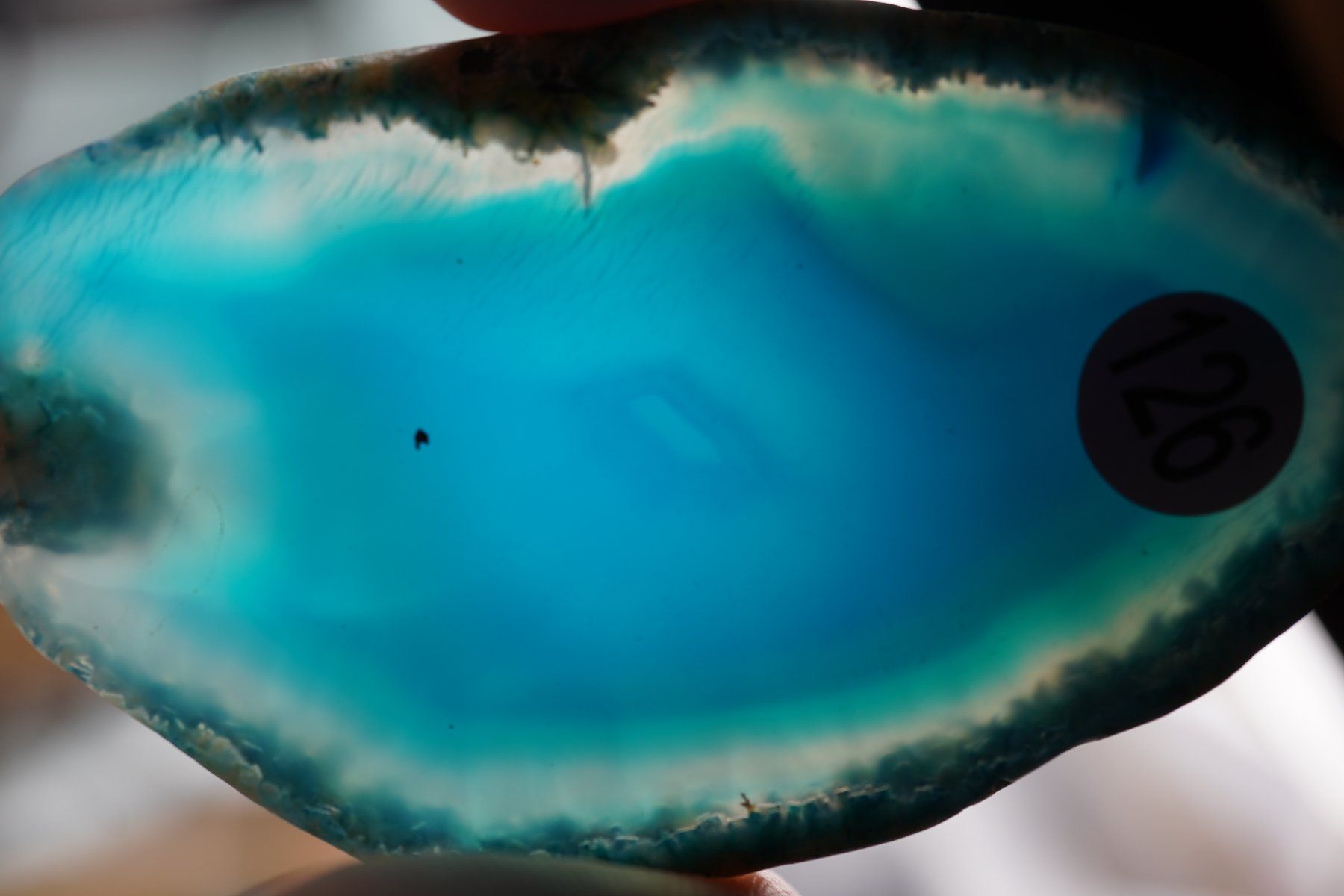 Minerali & Pietre curative: Achat  Scheibe  Blau   Wunderschön       ab  1.-     Räumung – Nuovo e nell'imballaggio originale da Eschenbach SG venduto da topstone